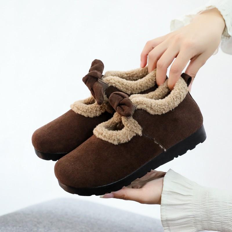 Processing customized new winter old Beijing cloth shoes velvet cotton shoes Mary Jane non-slip soft sole versatile explosion