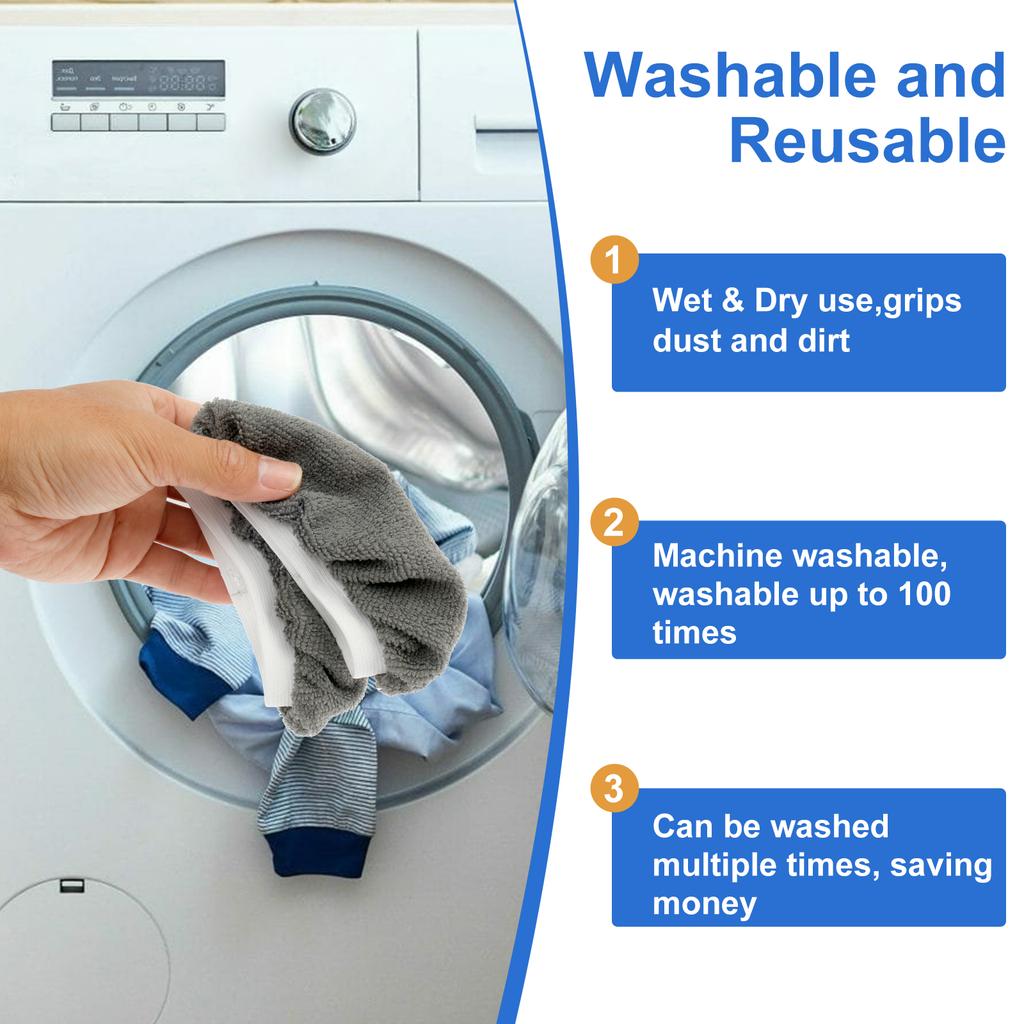 16PCS Steam Mop Pads Replacement Microfiber Mop Pads Washable Reusable Steam Cloth Accessories for Handheld Steam Cleaner Home