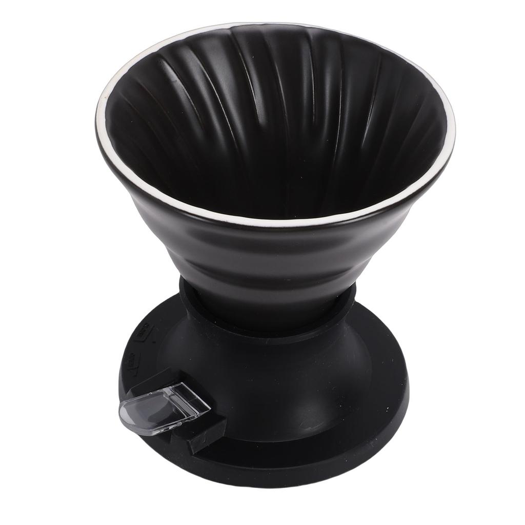 Pour Over Coffee Dripper Ceramic Heat Proof Immersion Cone Coffee Maker Dripper Filter Holder for Home Travel
