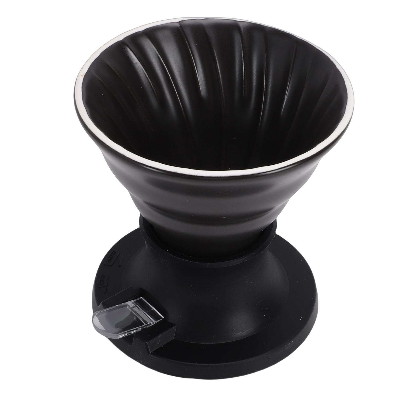 

Pour Over Coffee Dripper Ceramic Heat Proof Immersion Cone Coffee Maker Dripper Filter Holder for Home Travel