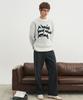 BLOND9 Slogan Round Knit Sweater_White (Type A)