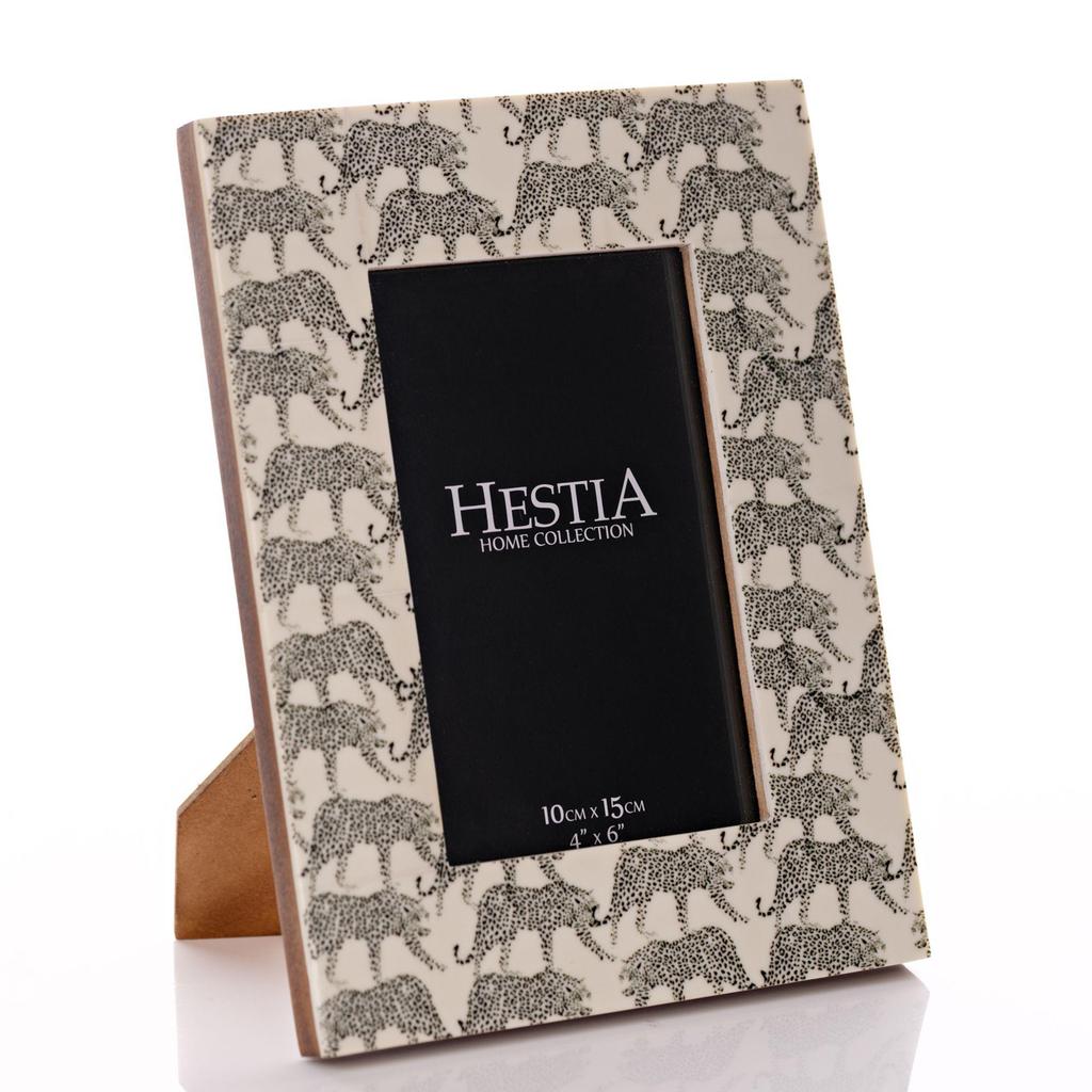 Hestia Resin Jaguar Photo Frame 4 x 6