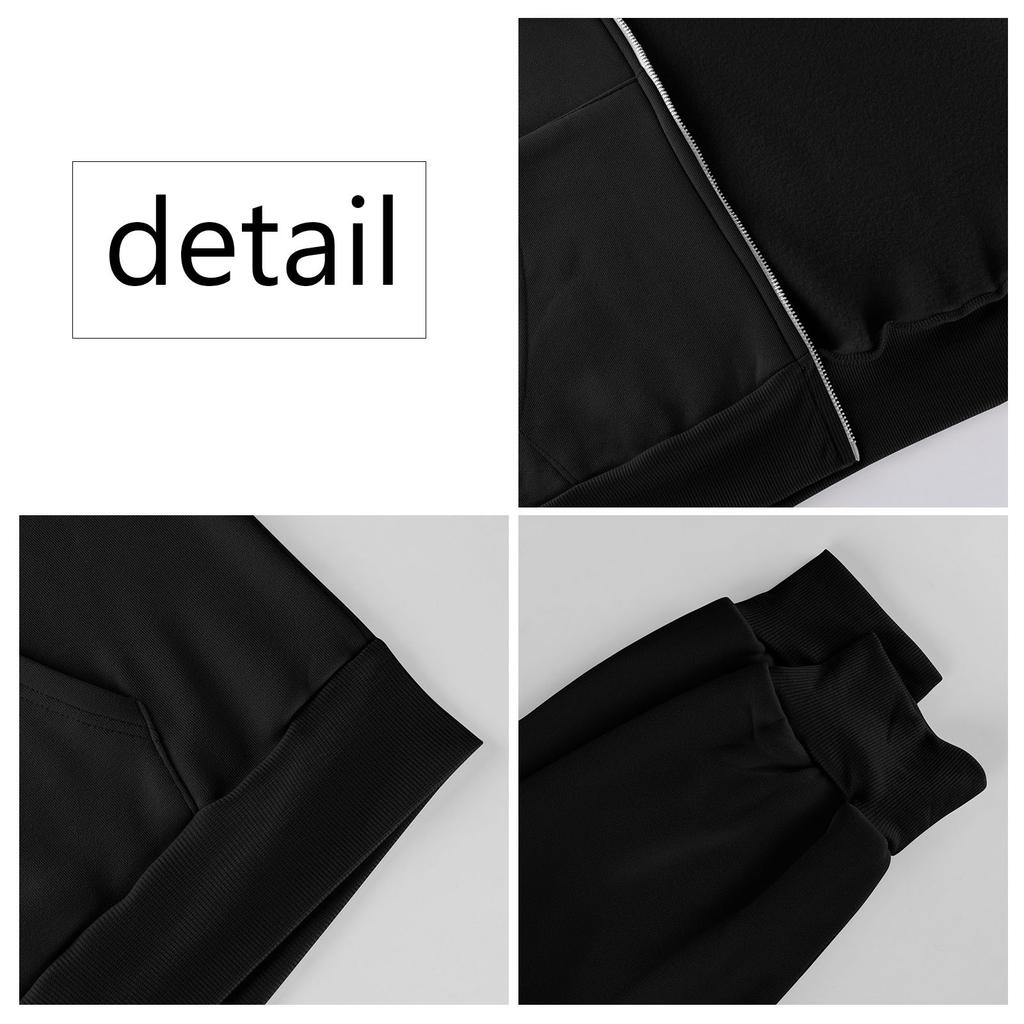 Women's Solid Color Zipper Sweatshirt Tops Daily Casual Jacket