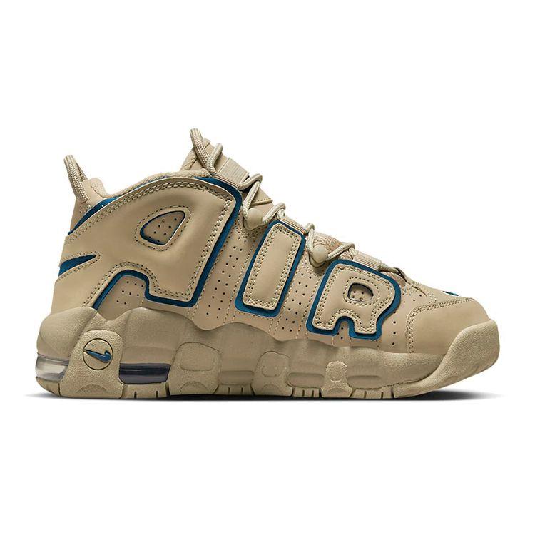 Nike Air More Uptempo GS Limestone Kids Sneakers Tan Valerian-Blue DQ6200-200