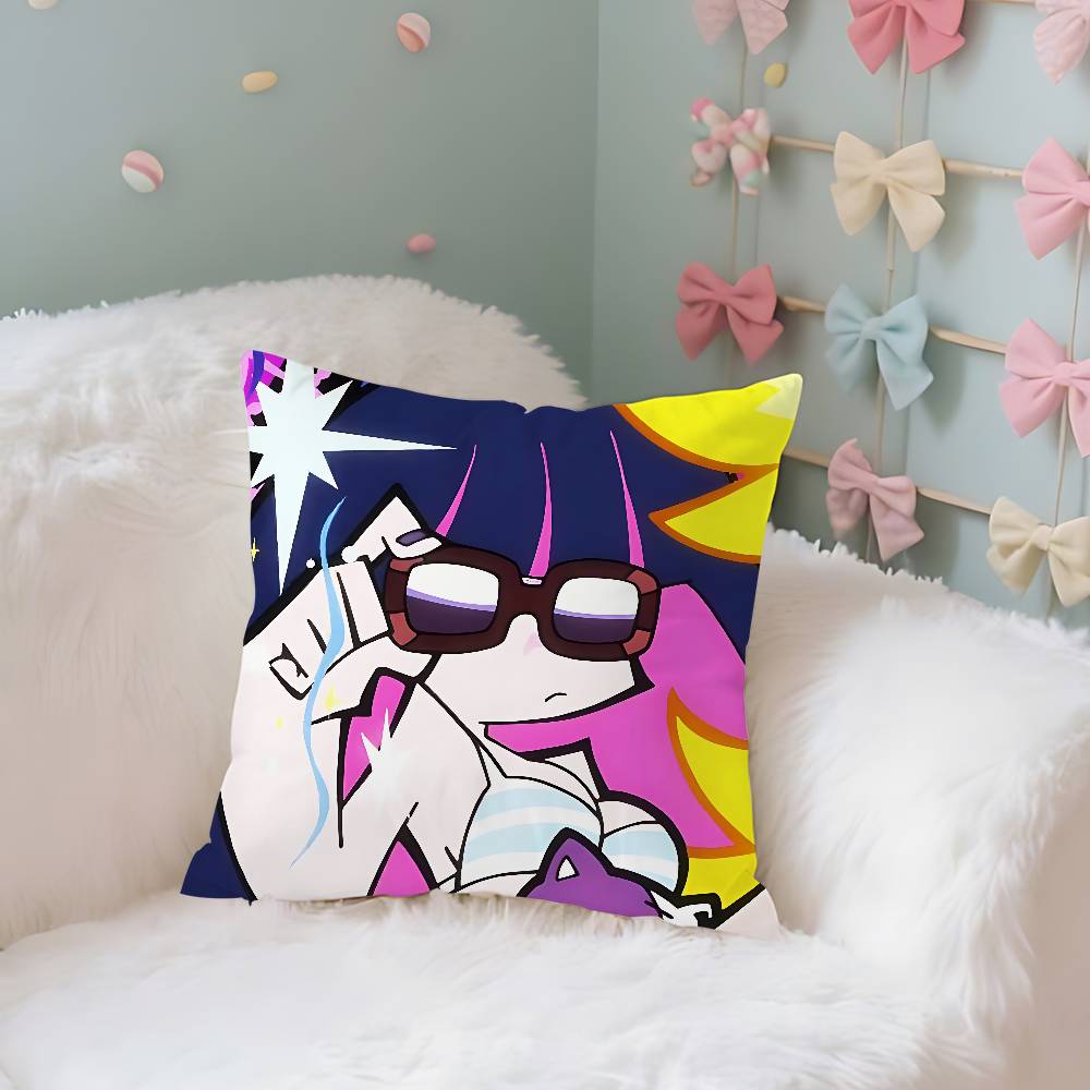 Anime Ppanty And Sstockings Throw Pillow Covers Pattern Cushion Cover Suitable For Sofa Bedroom Car Pillow Cover