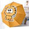 1pc Cute Tiger Automatic Open/Close Umbrella - Compact Travel Umbrella with 8-Rib Durable Frame, Portable for Commuting, Yy251023046