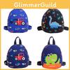 Trendy Cartoon Dinosaur Backpack For Kids Lightweight Nylon School Bag Stylish Design