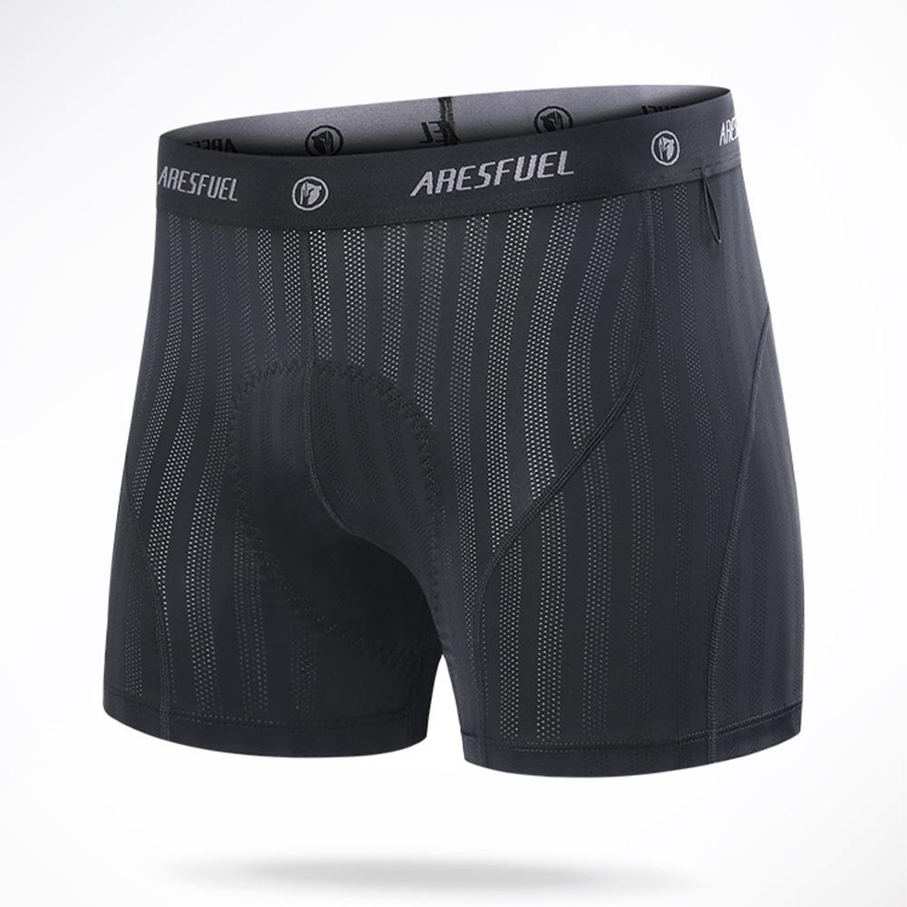 Herrvadderade cykelshorts Andningsbara Snabbtorkande Elastiska Bekväma För Långdistansväg Och