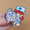 Kawaii Nurse Joy Chansey Enamel Pins Brooch Collecting Lapel Badges Men Women Fashion Jewelry Gifts Adorn Backpack Hat