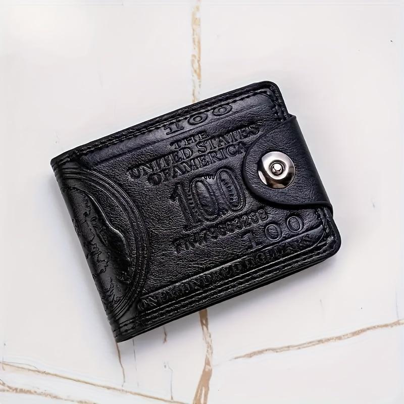 

1PC Fashion Dollar Print Wallet Portable Multi Card Slot Card Holder Simple Daily Purse for Women Men чёрный