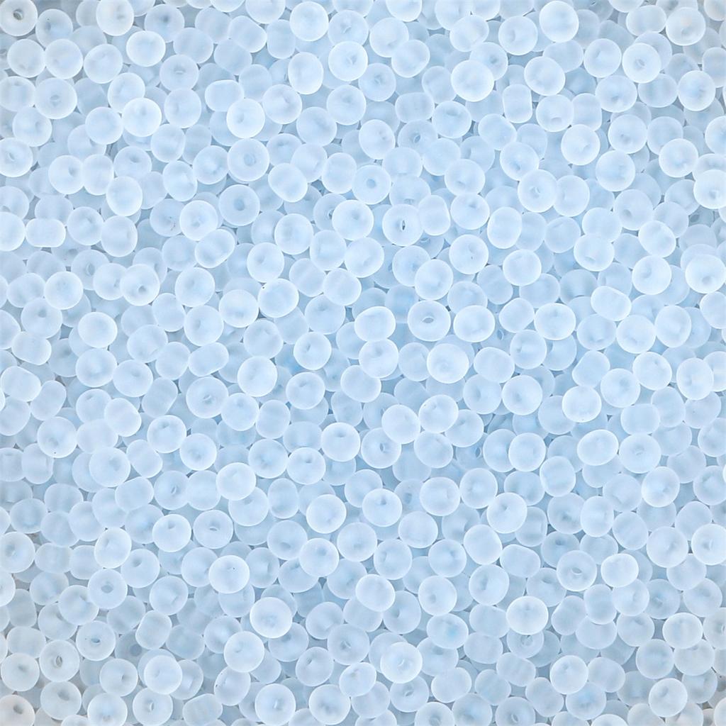 Frosted Clear Glass Seed Beads, DIY Jewelry Making Supplies
