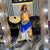 European and American Women's Clothing Summer New Fashion Loose Large Size Printing Suspender Casual Dress Long Dress