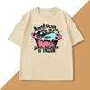 Splish Splash Your Opinion Is Trash camisetas gráficas divertidas camiseta Vintage de mapache hombres mujeres cuello redondo