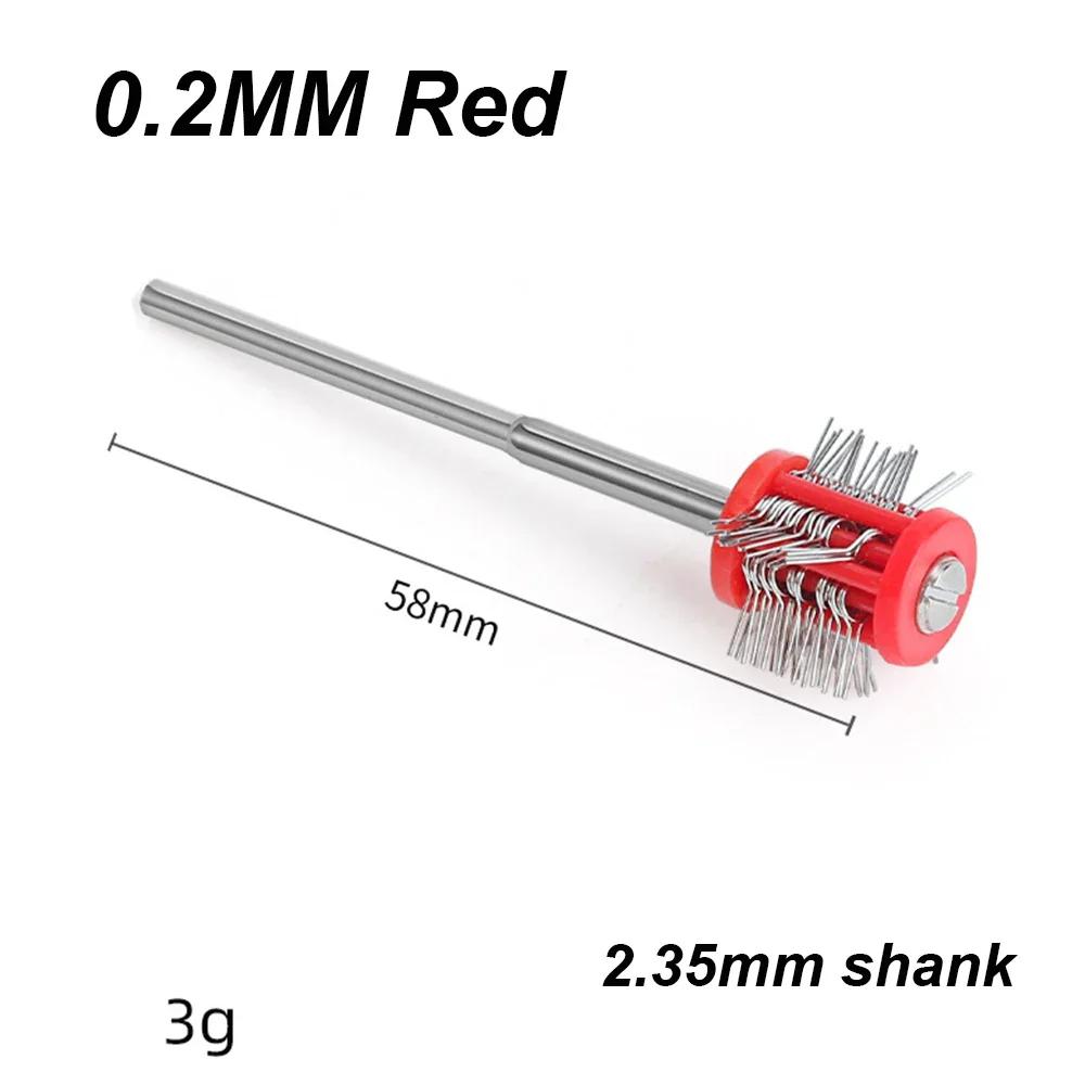 1PCS Professional Polishing Sand Hanging Matte Steel Wire Brush 2.35MM Handle Jewelry Making Tool 0.2mm/0.3mm/0.45mm/0.55mm