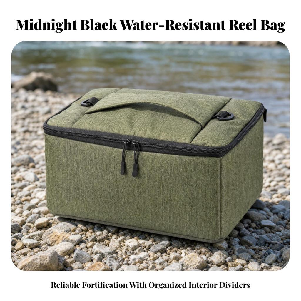 Fishing Reel Storage Bag Wipe-Clean for Travel, Boat Trips, Anglers, Fishermen