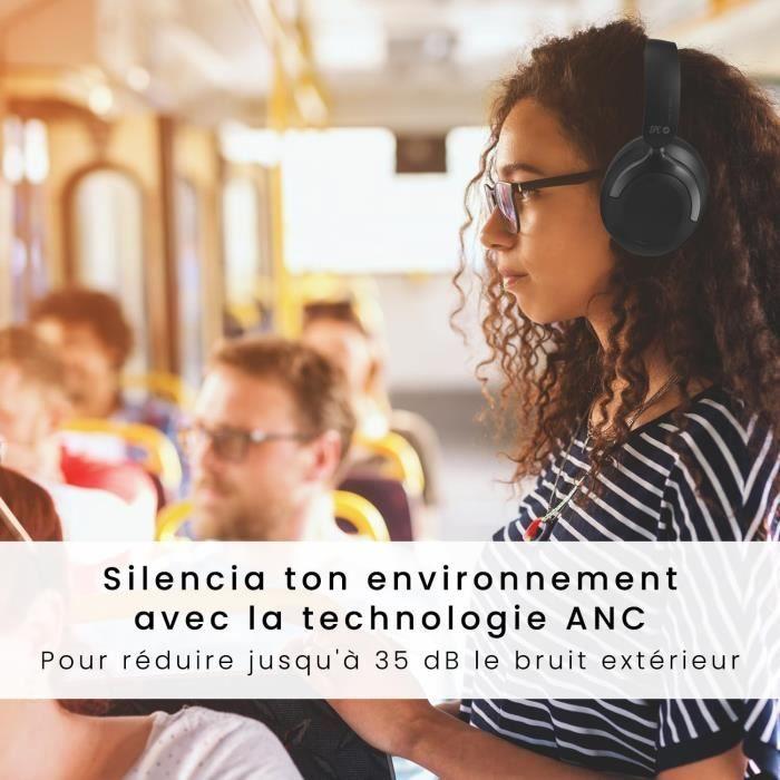 Casque sans Fil Bluetooth - SPC - Heron 2 Pro - 75h Autonomie - ANC - Double Connexion