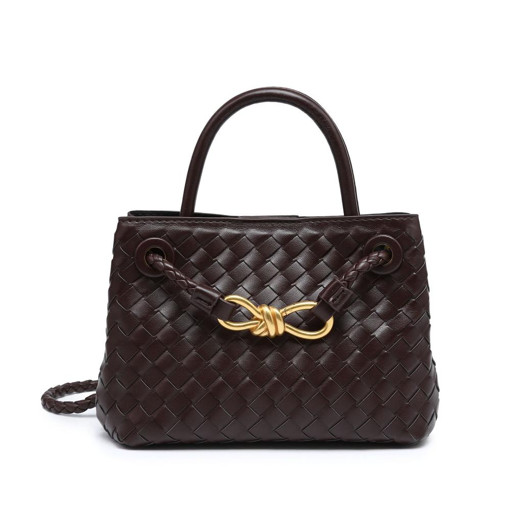 Woven Handbag Commuting Tote Bag Versatile Old Money Style Single Shoulder Diagonal Cross Bag