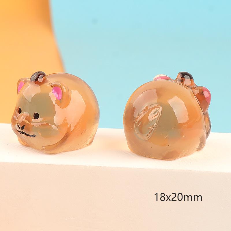 Micro Landscape Glow In the Dark Small Three-dimensional Cute Twelve Zodiac Animals, Decorative Accessories, Car Desktop , Toys