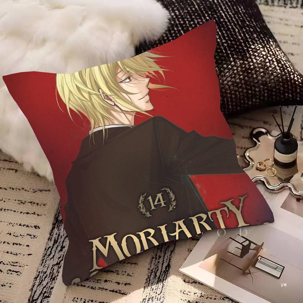Anime M-Moriarty The Patriot Pillow Case Fashion Square Pillowcase Bedroom Sofa Room Ins Decoration Leisure