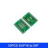 10pcs PCB Board Kit SMD Turn To DIP Adapter Converter Plate SOP MSOP SSOP TSSOP SOT23 8 10 14 16 20 28 SMT To DIP
