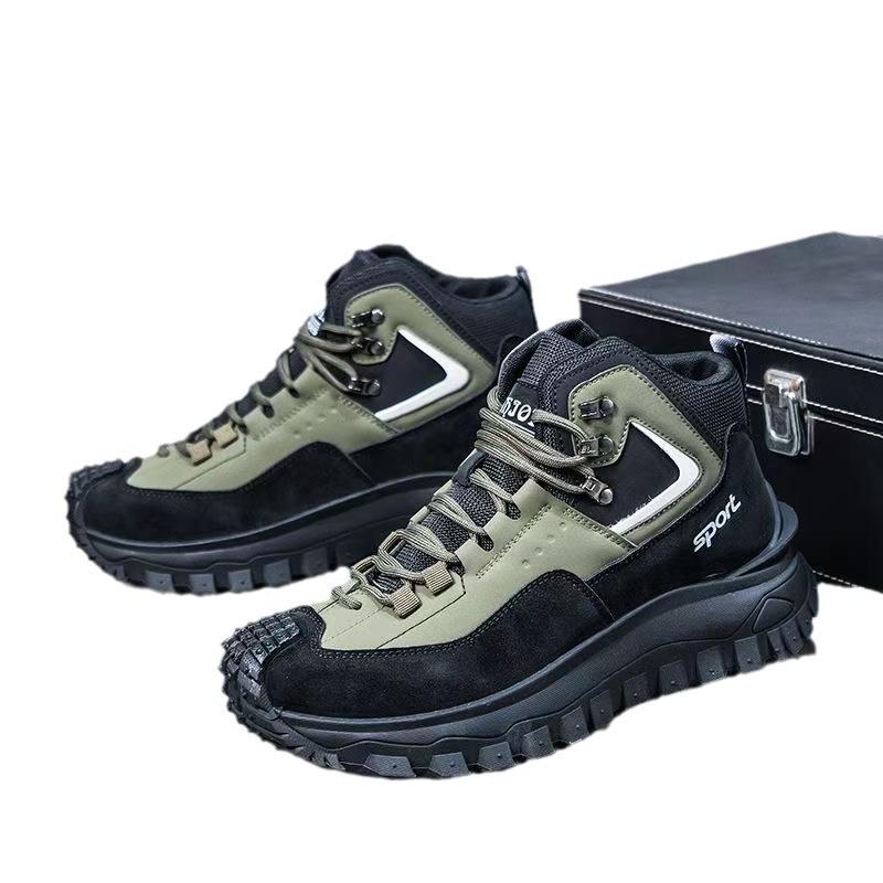 Men's High-Top Non-slip Work Boots - Dr. Martens Style for Spring & Autumn.