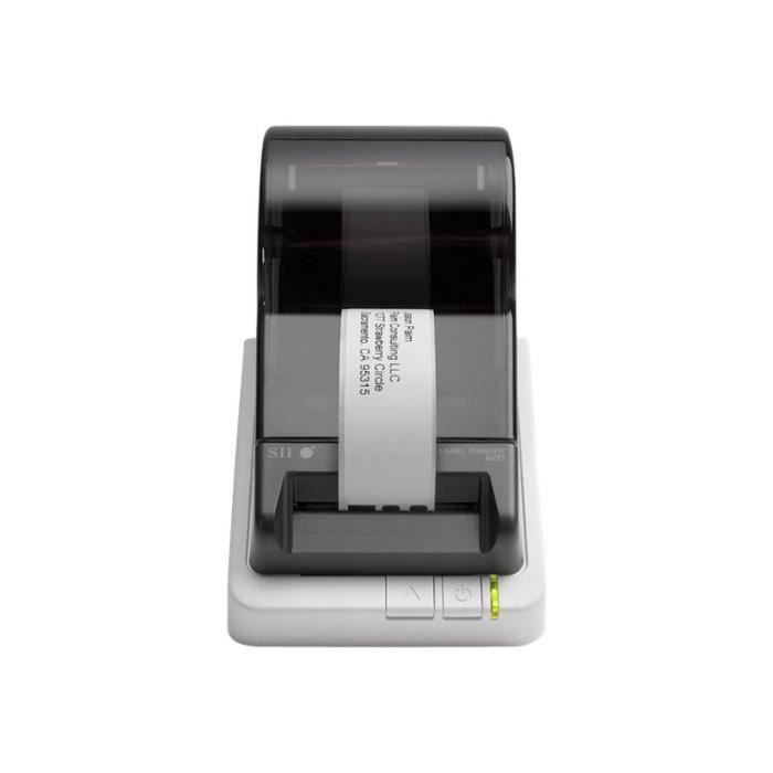 Seiko Instruments Smart Label Printer 620 Imprimante d'étiquettes papier thermique Rouleau (5,8 cm) 203 dpi jusqu'à 70 mm-sec USB