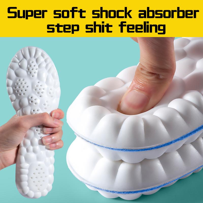 4D Latex Sport Einlegesohlen Super Weiche Hohe Elastizität Schuh Pads Anti-schmerzen Deodorant Kissen Arch Support Laufende Einlegesohlen Fuß einlegesohle