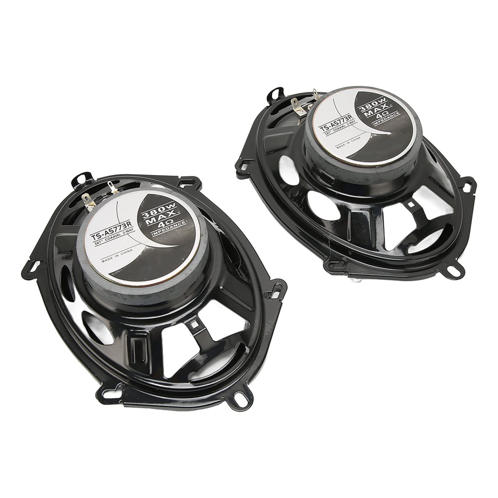 

Car Speakers, 2 Coaxial Car Speakers, 5x7 Inch 380W 4 Ohm Coaxial Car Speakers, Alto-Treble Car Speaker Replacement for Car Sound System
