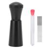 Coffee Distribution Tool 0.35mm 7 Needle Distributor with 3 Extra Replaceable Needles and Storage Tube Black
