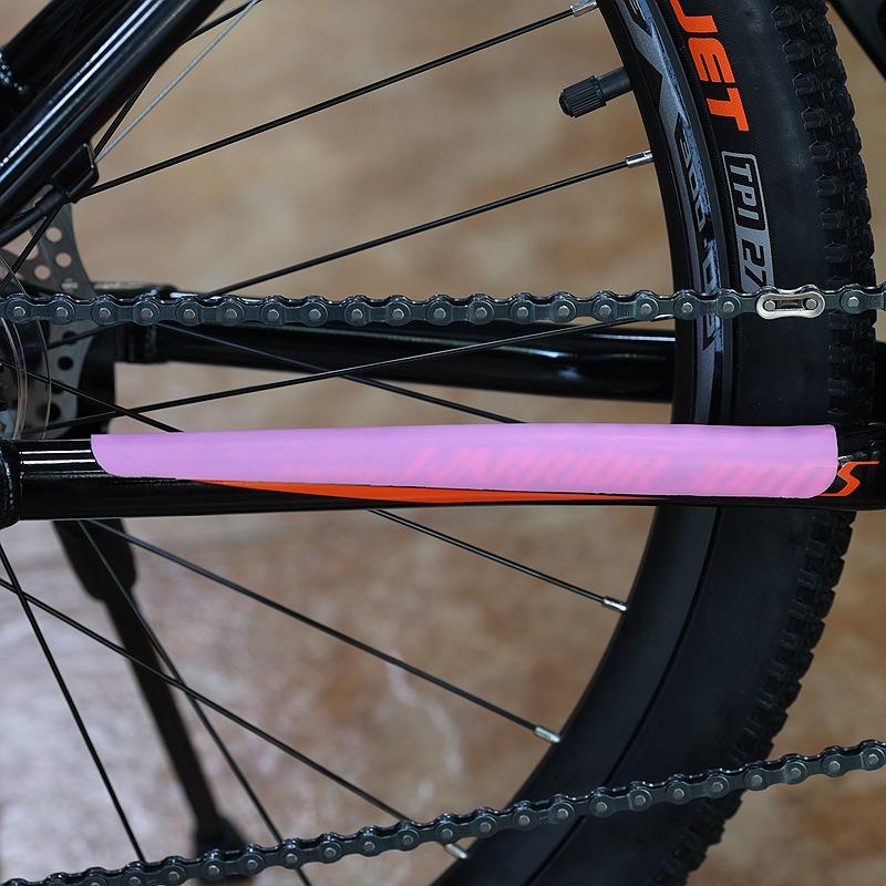 1Pc Bicycle Silicone Chain Guard Frame Protector Silicone Sheet Mountain Bike Road Bike Scratch-Resistant Protective Film