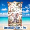 Adventure Journey Theme Beach Towel Personalized Custom Name & Text Soft Quick Dry Beach Towel for Swimming Travel