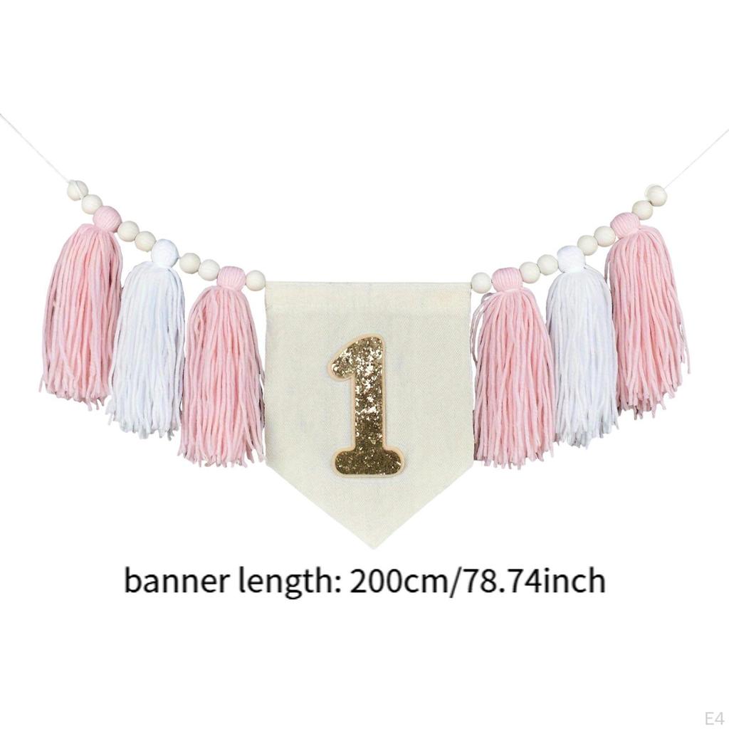 1ST Birthday High Chair Banner Photo Backdrop Party Decorations Wall Decor