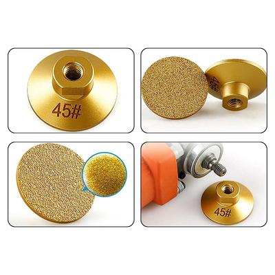 1Pcs Marble Quartz Granite Cobblestone Grind Brazed Grinding Head Sharp Efficient Abrasive Flat Polishing Pad 2 Inch 50mm