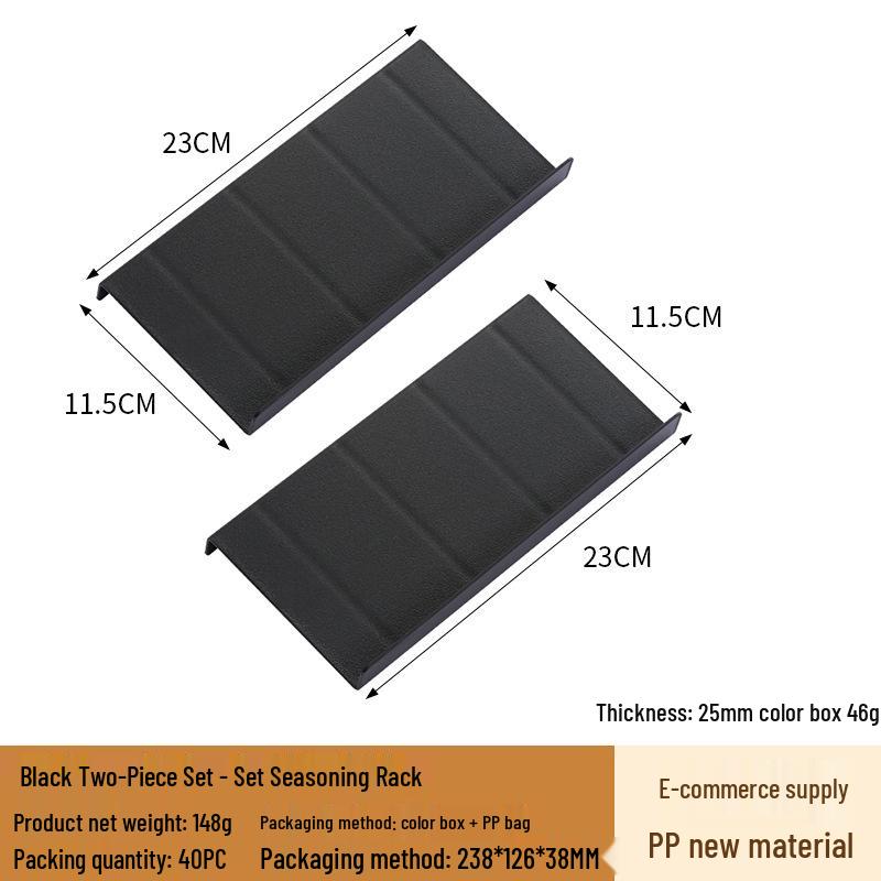Compact Spice Rack, PP Material, Drawer Step-Style Storage for Cumin & Chili Powder
