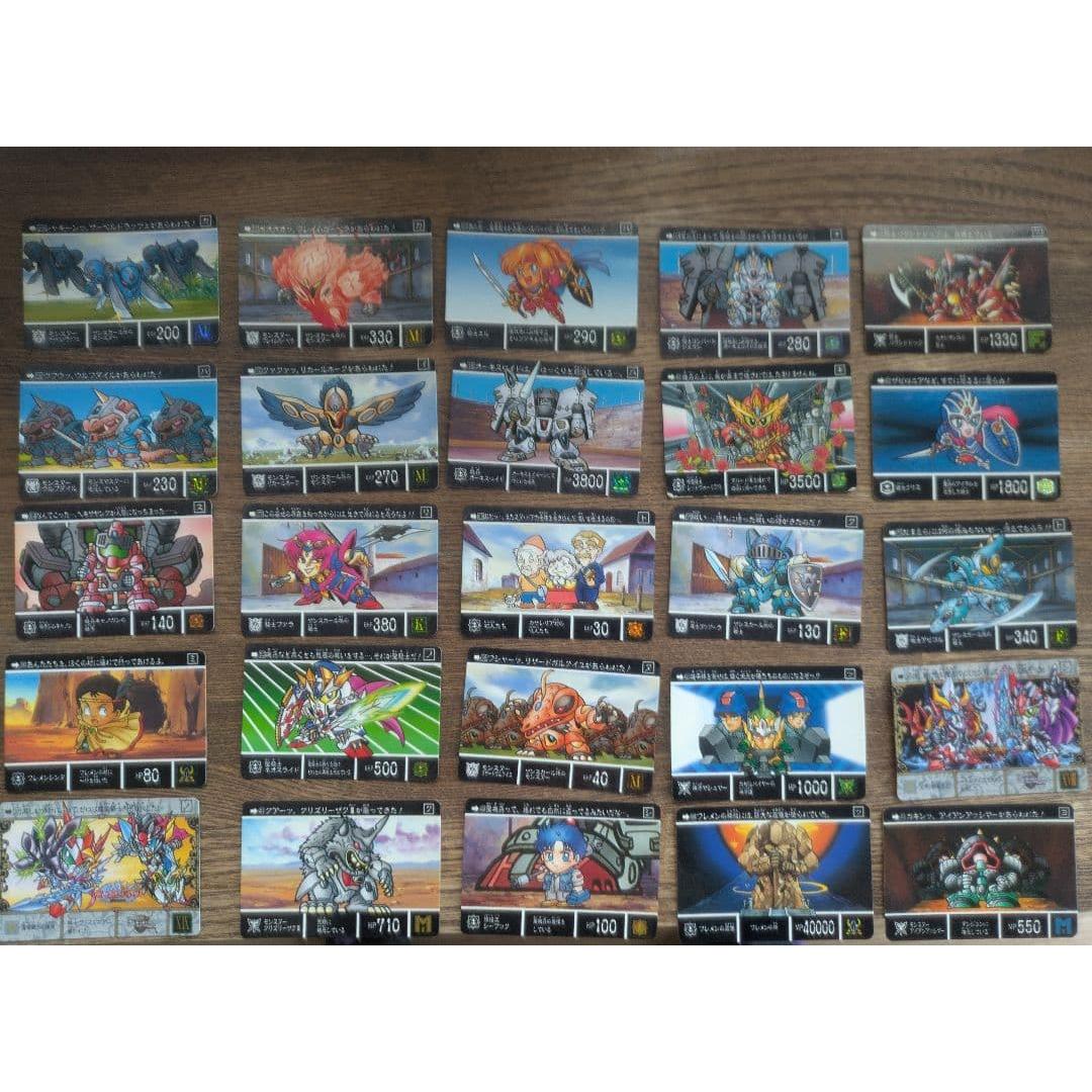 Used SD Gundam Gaiden Carddas bulk sale approximately 100 pieces