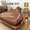 3PCS Bedding Set Fitted Bed Sheet With Elastic Band Solid Color Mattress Covers Protector For Single Double King Beds Single Double King Queen Beds