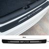 Car Rear Trunk Door Sill Bumper Guard Plate Stickers for BYD Atto 3 EV 2022 2023 Logo Carbon Fiber Anti Scratch Protector Decal