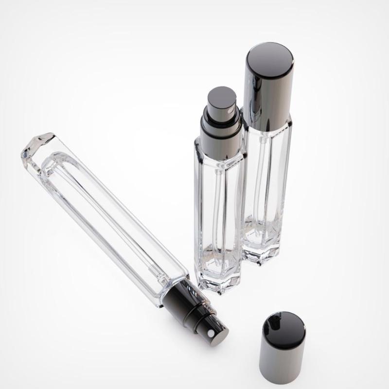5PCS Glass Perfume Atomizer Set Leakproof Travel Sprayers Bottle Includes Refilling Accessories Fragrances Container