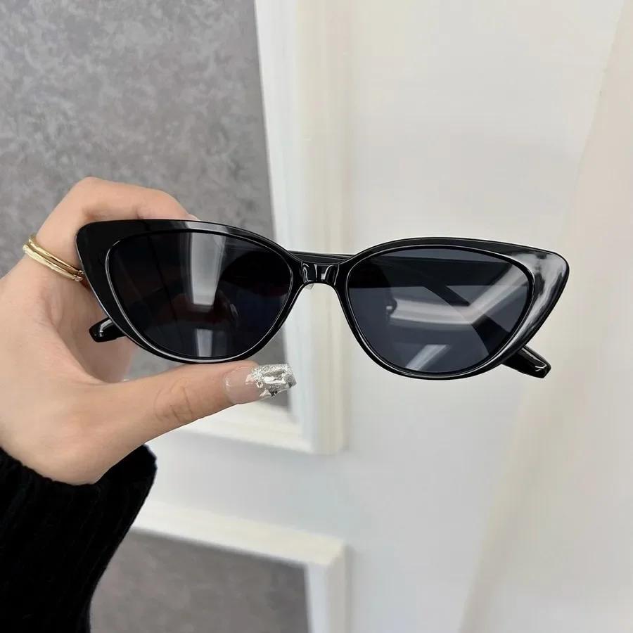 Designer Brand Cat Eye Sunglasses Women Men Casual Small Frame Sun Glasses Female Mirror Colors Luxurious Fashion