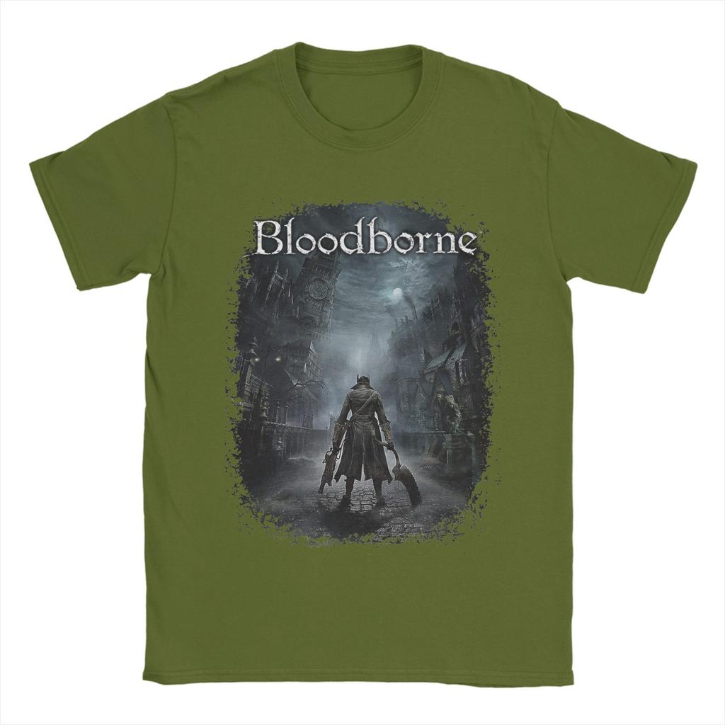 Summer Main Hunter in Yharnam For Gamers Novelty T Shirts 100 Cotton Tshirt for Adult Y2K Retro Cheap Short Sleeve Tees