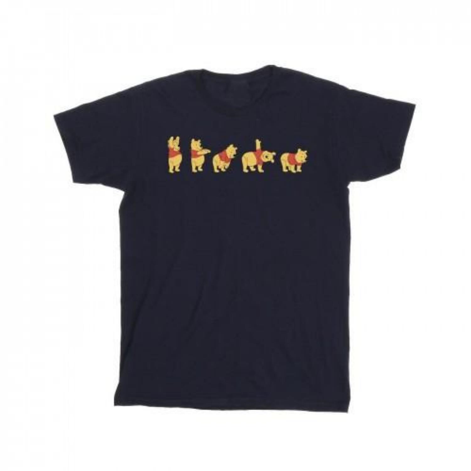 Disney Mens Winnie The Pooh Stretching T-Shirt XXXXL