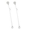 Stainless Steel Honey Dipper Honey Stirrer Multi-Purpose Mixing Spoon for Tea Cocktails Honey Stirring Rod for Syrup Jam Drinks