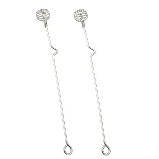 Stainless Steel Honey Dipper Honey Stirrer Multi-Purpose Mixing Spoon for Tea Cocktails Honey Stirring Rod for Syrup Jam Drinks