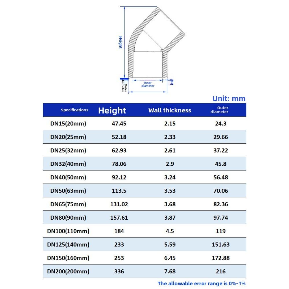 25mm PVC Pipe Equal Elbow Connector Garden Irrigation Fish Tank 45 Degree Elbow Joint Pipework Adapter Aquarium Accessories
