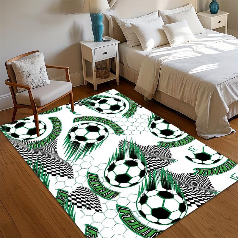 

Soccer Football Sport Area Rug Carpet Rug for Living Room Bedroom Sofa Doormat Kitchen Decoration Kid Play Non-slip Floor Mat 40x60CM