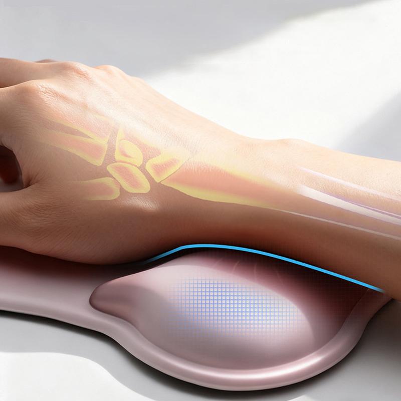 1Pc Cat-Shaped Mouse Pad, Non-Slip Silicone Wrist Rest, Computer Office Silicone Wrist Rest, Cute And Non-Slip