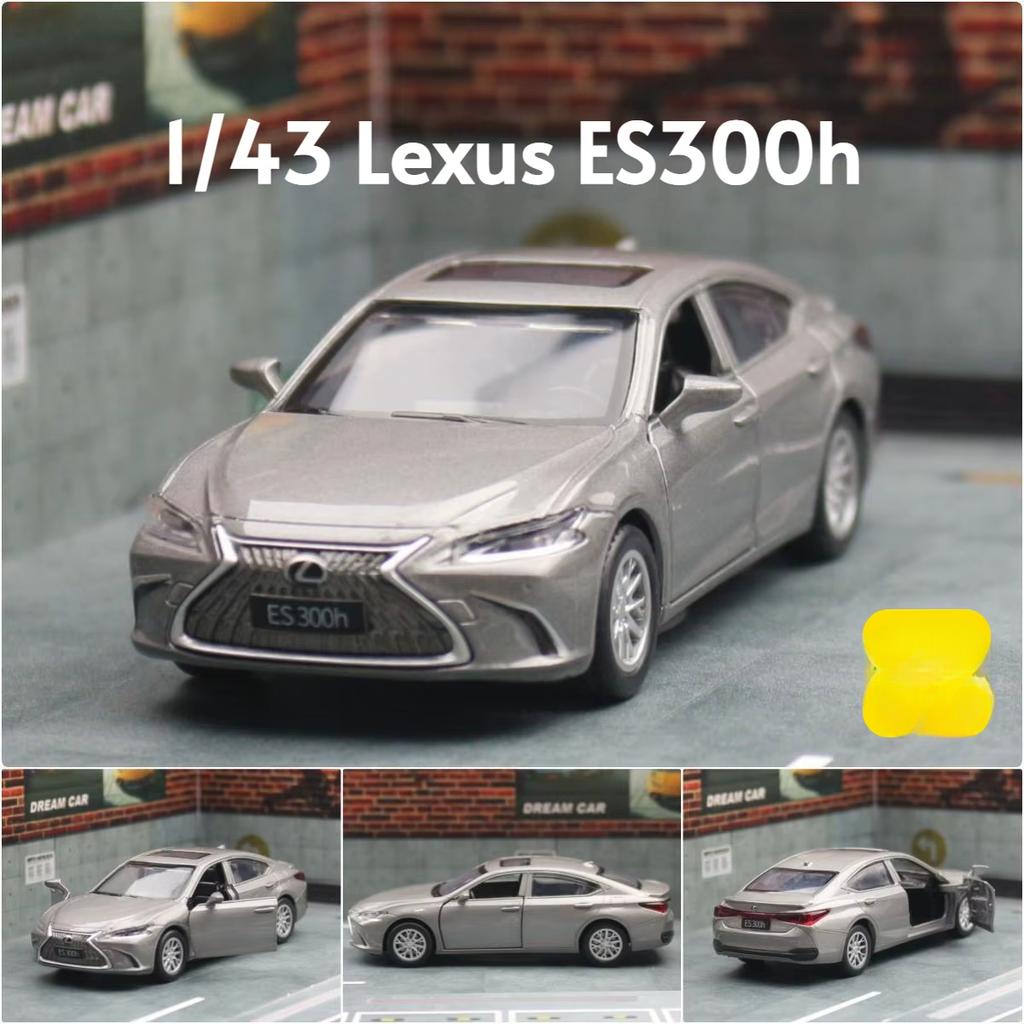 1/43 Lexus ES300h Toy Car Diecast Miniature Metal Model Pull Back Doors Openable Educational Collection Gift for Kid Match Box