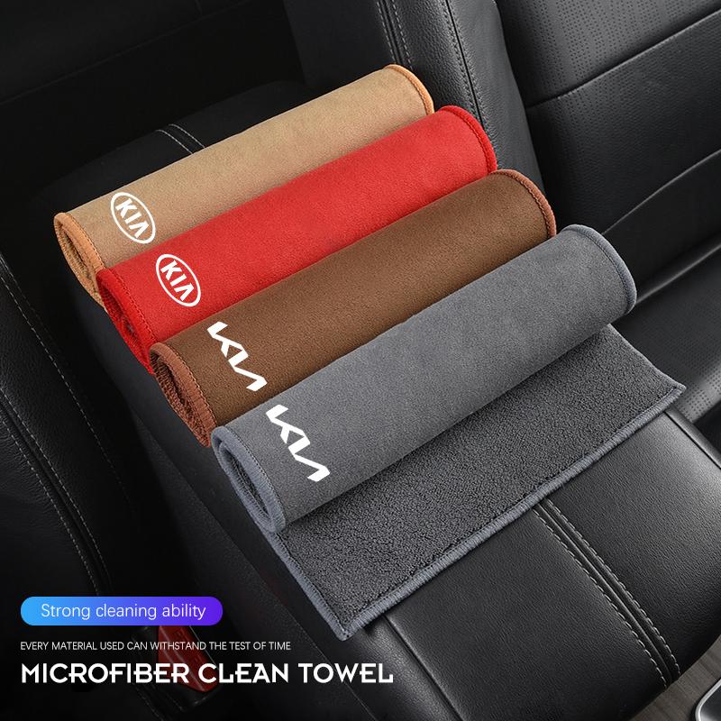 Car Interior Cleaning Tools Microfiber Wash Towels Cleaning Brush For KIA K5 K9 Sorento Ceed Sportage Carnival Stinger Forte EV6 vkcy70