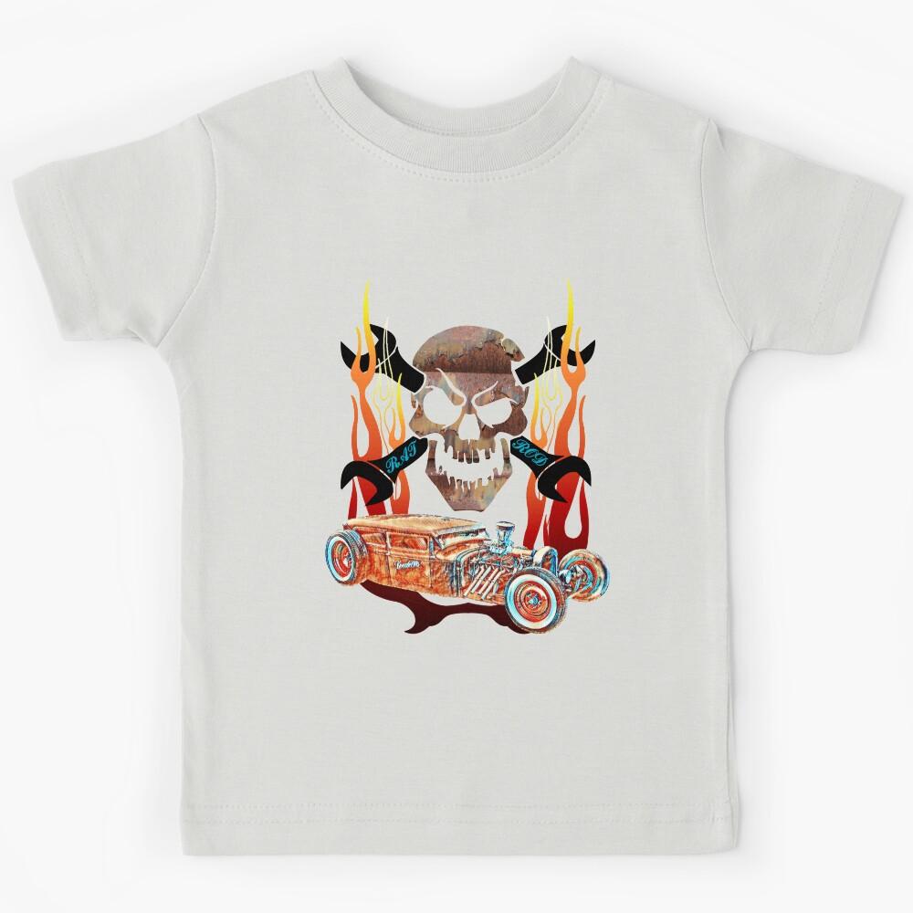 Rat Rod Custom Patina Old School Hot Rod Kids T-Shirt 110