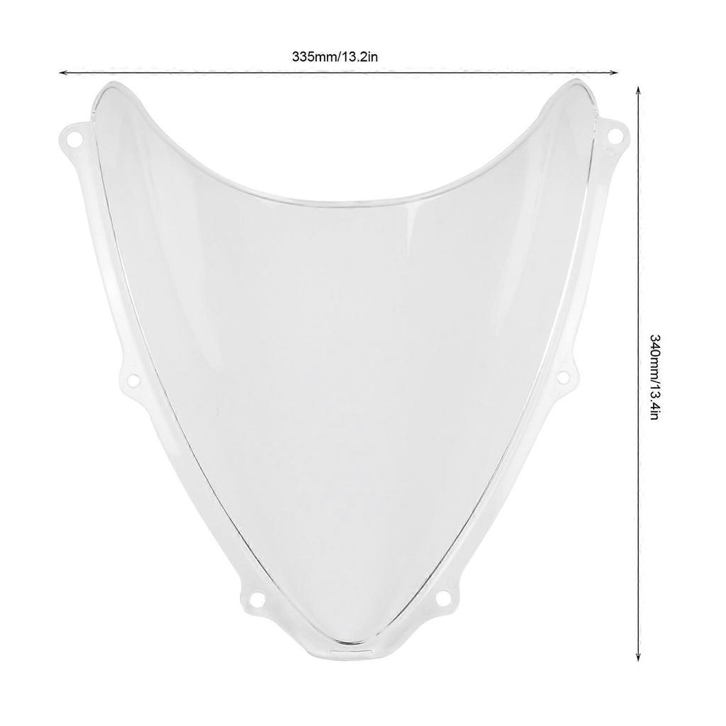 Motorcycle Windscreen PC Wind Deflector Fit for Suzuki GSXR 600/750 K6 2006?2007Transparent